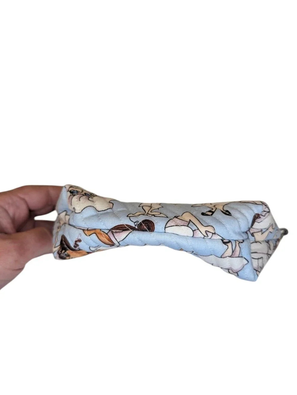Nurse Cartoon Quilted Cosmetic Zip Pouch